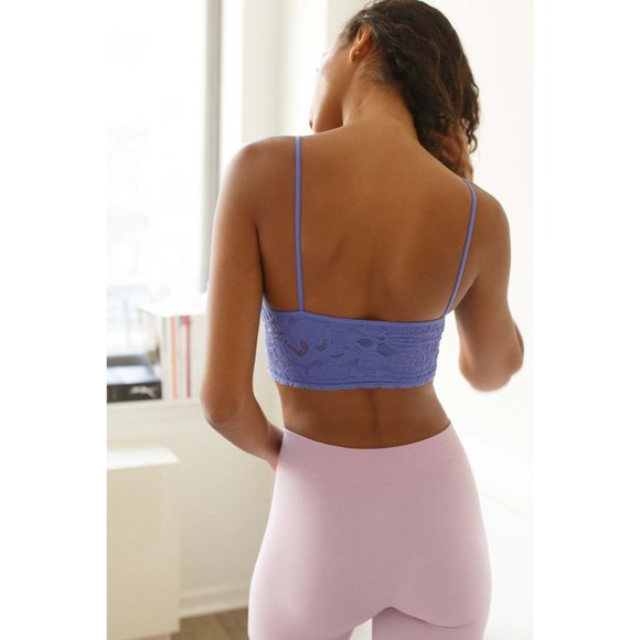 NWT Free People Chloe Seamless Longline Bralette / Iris - Picture 3 of 6